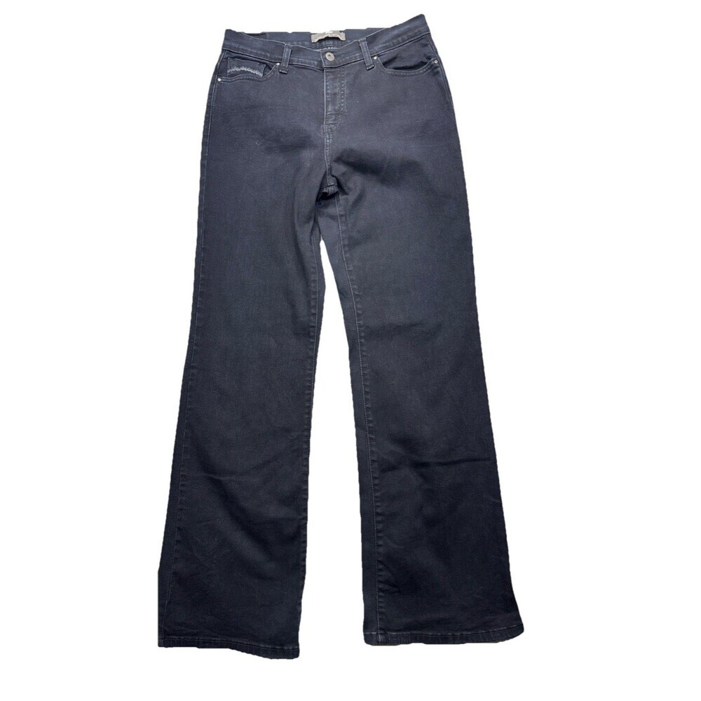 Levis 512 Perfectly Slimming Boot Cut Dark  Jeans Womens Size 12 (30x32 actual)